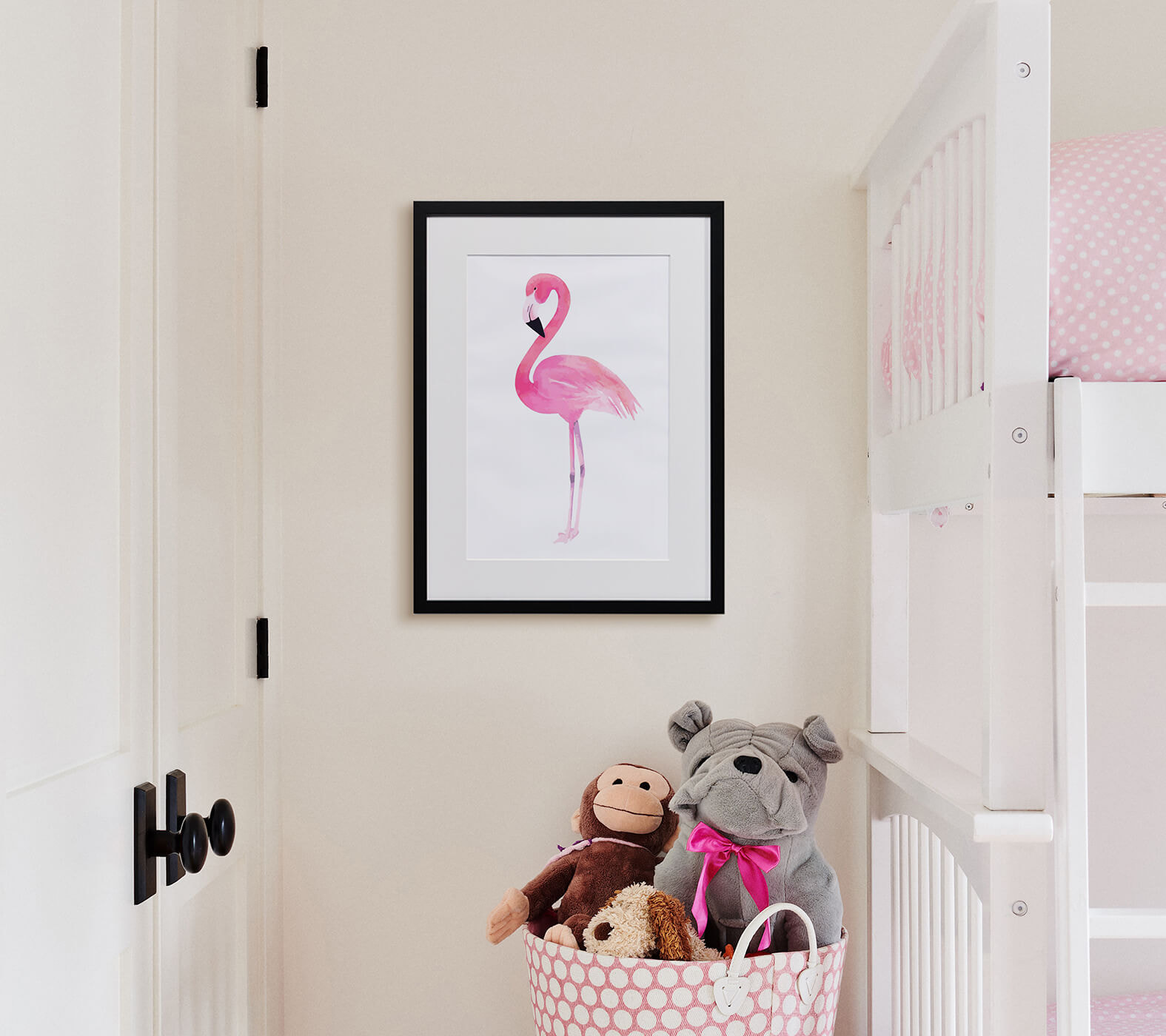 A canvas hanging on the wall above a livingroom couch.