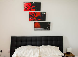 bedroom triptych example